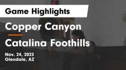 Copper Canyon  vs Catalina Foothills  Game Highlights - Nov. 24, 2023