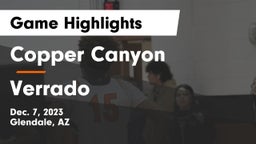 Copper Canyon  vs Verrado  Game Highlights - Dec. 7, 2023