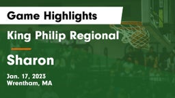 King Philip Regional  vs Sharon  Game Highlights - Jan. 17, 2023