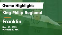 King Philip Regional  vs Franklin  Game Highlights - Dec. 15, 2023