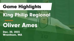 King Philip Regional  vs Oliver Ames  Game Highlights - Dec. 20, 2023