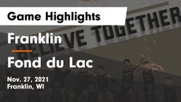 Franklin  vs Fond du Lac  Game Highlights - Nov. 27, 2021