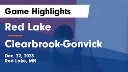 Red Lake  vs Clearbrook-Gonvick  Game Highlights - Dec. 22, 2023