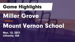 Miller Grove  vs Mount Vernon School Game Highlights - Nov. 13, 2021