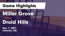 Miller Grove  vs Druid Hills  Game Highlights - Dec. 7, 2021
