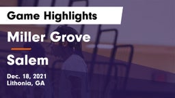 Miller Grove  vs Salem  Game Highlights - Dec. 18, 2021