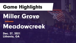 Miller Grove  vs Meadowcreek Game Highlights - Dec. 27, 2021