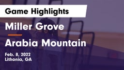 Miller Grove  vs Arabia Mountain  Game Highlights - Feb. 8, 2022