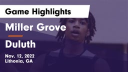 Miller Grove  vs Duluth  Game Highlights - Nov. 12, 2022