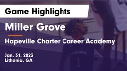 Miller Grove  vs Hapeville Charter Career Academy Game Highlights - Jan. 31, 2023