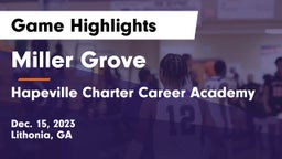 Miller Grove  vs Hapeville Charter Career Academy Game Highlights - Dec. 15, 2023