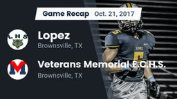 Recap: Lopez  vs. Veterans Memorial E.C.H.S. 2017