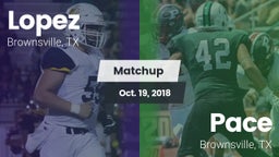 Matchup: Lopez  vs. Pace  2018