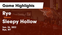 Rye  vs Sleepy Hollow  Game Highlights - Jan. 26, 2022