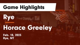 Rye  vs Horace Greeley  Game Highlights - Feb. 18, 2023