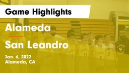 Alameda  vs San Leandro  Game Highlights - Jan. 6, 2022