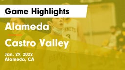 Alameda  vs Castro Valley  Game Highlights - Jan. 29, 2022
