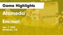 Alameda  vs Encinal Game Highlights - Jan. 7, 2023