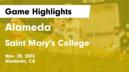 Alameda  vs Saint Mary's College  Game Highlights - Nov. 28, 2023