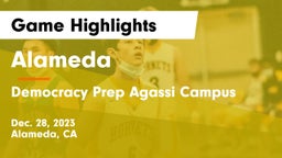 Alameda  vs  Democracy Prep Agassi Campus Game Highlights - Dec. 28, 2023