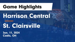 Harrison Central  vs St. Clairsville  Game Highlights - Jan. 11, 2024