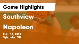 Southview  vs Napoleon Game Highlights - Feb. 10, 2023
