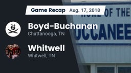 Recap: Boyd-Buchanan  vs. Whitwell  2018