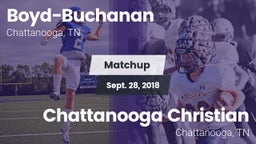 Matchup: Boyd-Buchanan High vs. Chattanooga Christian  2018