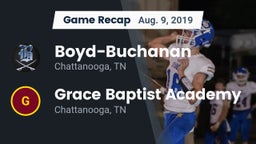 Recap: Boyd-Buchanan  vs. Grace Baptist Academy  2019