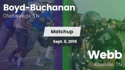 Matchup: Boyd-Buchanan High vs. Webb  2019