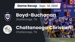 Recap: Boyd-Buchanan  vs. Chattanooga Christian  2020