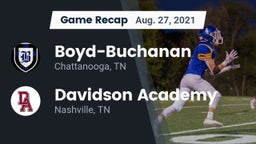 Recap: Boyd-Buchanan  vs. Davidson Academy  2021
