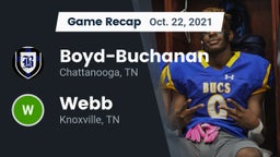 Recap: Boyd-Buchanan  vs. Webb  2021