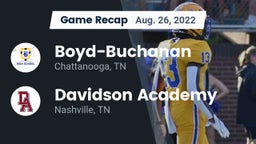 Recap: Boyd-Buchanan  vs. Davidson Academy  2022
