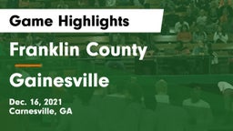 Franklin County  vs Gainesville  Game Highlights - Dec. 16, 2021