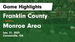 Franklin County  vs Monroe Area  Game Highlights - Jan. 31, 2023