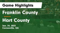 Franklin County  vs Hart County  Game Highlights - Jan. 24, 2023