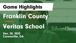 Franklin County  vs Veritas School Game Highlights - Dec. 28, 2023