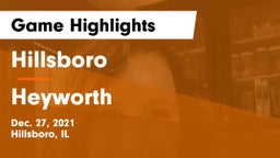 Hillsboro  vs Heyworth  Game Highlights - Dec. 27, 2021