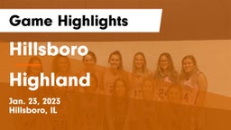 Hillsboro  vs Highland  Game Highlights - Jan. 23, 2023