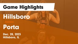 Hillsboro  vs Porta  Game Highlights - Dec. 28, 2023