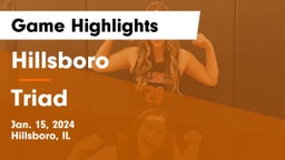 Hillsboro  vs Triad  Game Highlights - Jan. 15, 2024