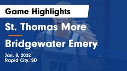 St. Thomas More  vs Bridgewater Emery Game Highlights - Jan. 8, 2022