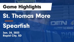 St. Thomas More  vs Spearfish  Game Highlights - Jan. 24, 2023