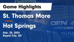 St. Thomas More  vs Hot Springs  Game Highlights - Feb. 20, 2024