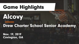 Alcovy  vs Drew Charter School Senior Academy  Game Highlights - Nov. 19, 2019
