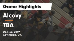 Alcovy  vs TBA Game Highlights - Dec. 30, 2019