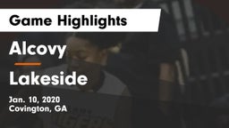 Alcovy  vs Lakeside Game Highlights - Jan. 10, 2020