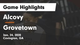 Alcovy  vs Grovetown  Game Highlights - Jan. 24, 2020