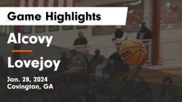 Alcovy  vs Lovejoy  Game Highlights - Jan. 28, 2024